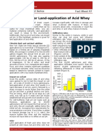 Guidelines For Land-Application of Acid Whey: Fact Sheet 97 Agronomy Fact Sheet Series