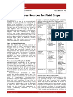 Phosphorus Sources For Field Crops: Fact Sheet 73 Agronomy Fact Sheet Series