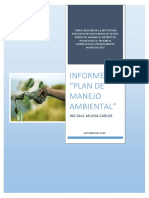 Informe Manejo Ambiental