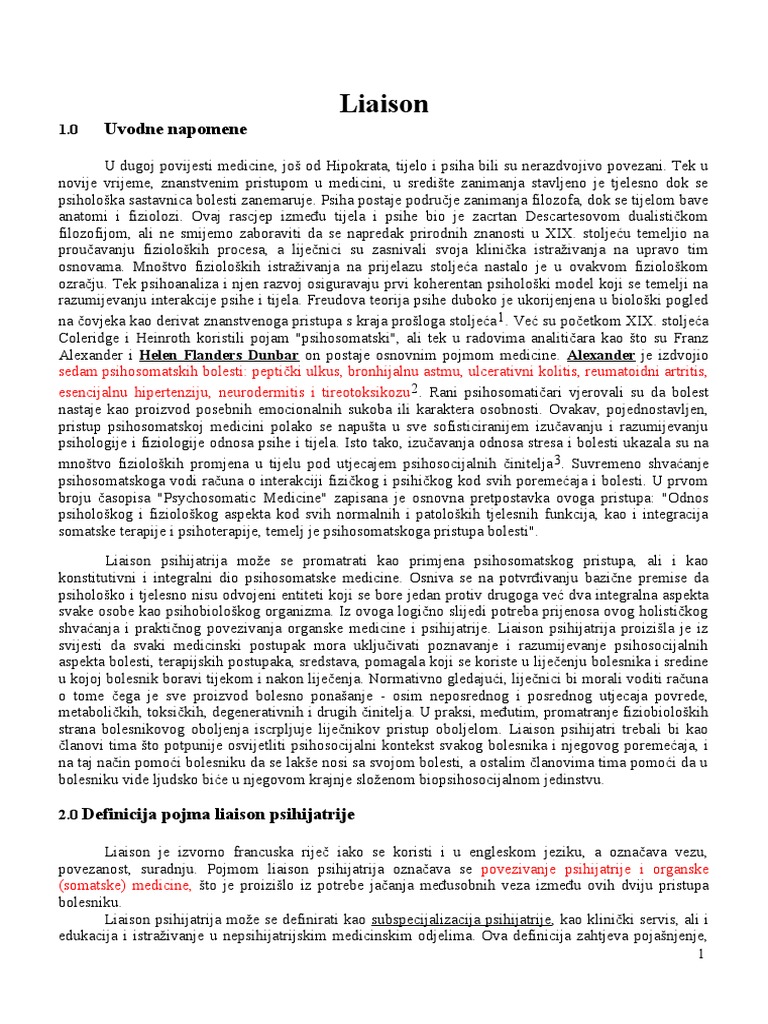 Liaison 1 | PDF