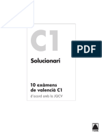 Solucionari. 10 Examens de Valencia C1 PDF