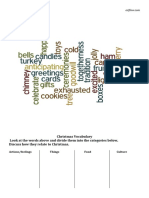 Christmas Vocabulary Worksheet PDF