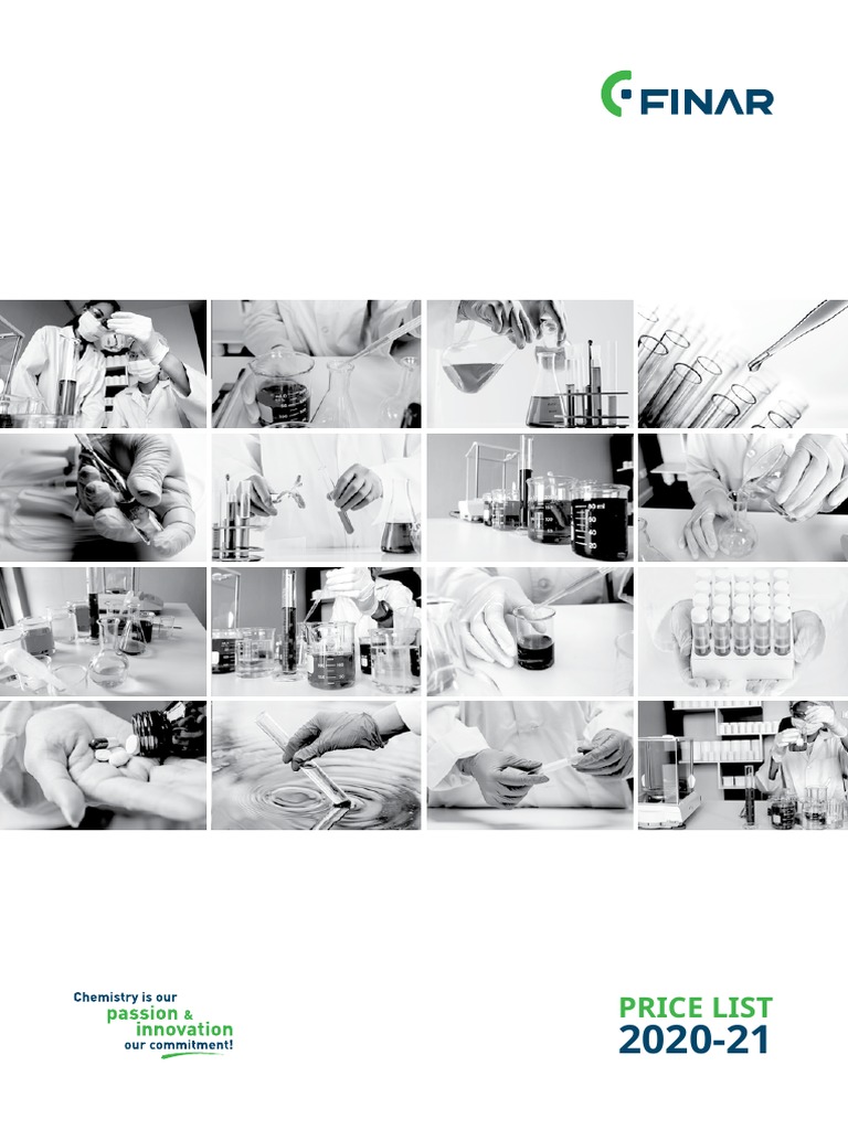 Finar Limited Laboratory Chemicals Price List 20202021 PDF