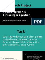 B Tech Project: Visualising The 1-D Schrodinger Equation