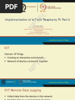 Nptel: Implementation of Iot With Raspberry Pi: Part 2