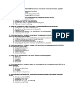 QCM Parasitologie (Internat) PDF