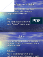 Acids, Bases and Salts