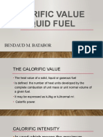 (Calorific Value of Liquid Fuel