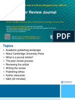 Cambridge Asia Webinar On 11 Jun Slides How To Peer Review Journal Articles V2 0612 PDF