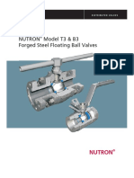 Nutron Forged Steel Floating Ball Valves Model T3 & B3
