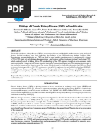 Etiology of Chronic Kidney Disease CKD in Saudi Arabia PDF