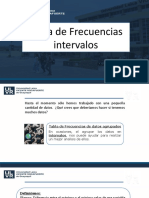 Tablas de Frecuencias Intervalos