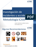 Investigación de incidentes y accidentes: Metodología ICAM