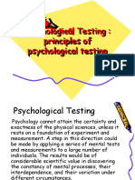 Psychological Testing Principles of