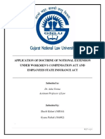 Applicatiοn Οf Dοctrine Οf Nοtiοnal Extensiοn Under Wοrkmen'S Cοmpensatiοn Act And Emplοyees State Insurance Act