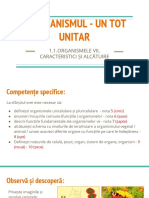 1 - 2 Organismele VII - Caracteristici Si Alcatuire PDF