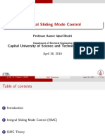 Integral Sliding Mode Control: Capital University of Science and Technology, Islamabad