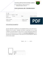 DECLARACION JURADA DE COMPROMISO