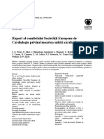 Raport Al Comitetului Societǎţii Europene de Cardiologie Privind Moartea Subitǎ Cardiacǎ