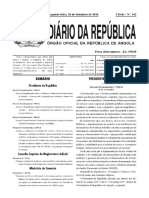 Decreto Presidencial N.º 198-16, de 26 de Setembro - Regulamento Sobre Cadastro e Certificacao de Fornecedores PDF
