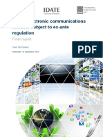 DG Connect final report on future electronic communications markets