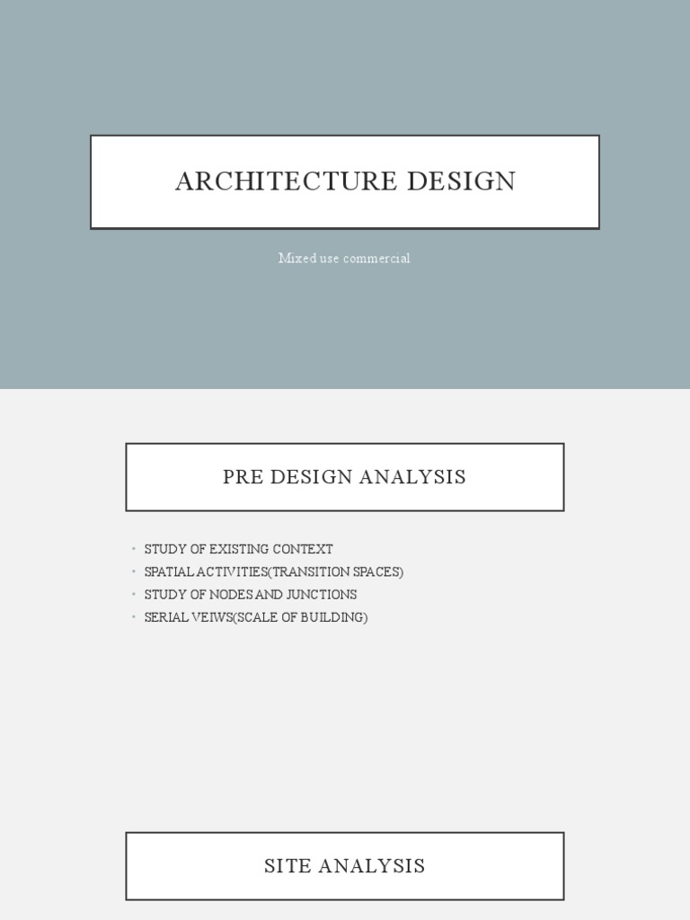 Pre-Design Services in Architecture | PDF | Art
