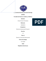 Derecho Internacional Privado II - Tarea 3. 100465872. para Enviarla.