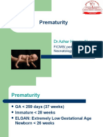 Prematurity: DR - Azhar Hamza Alsaqy