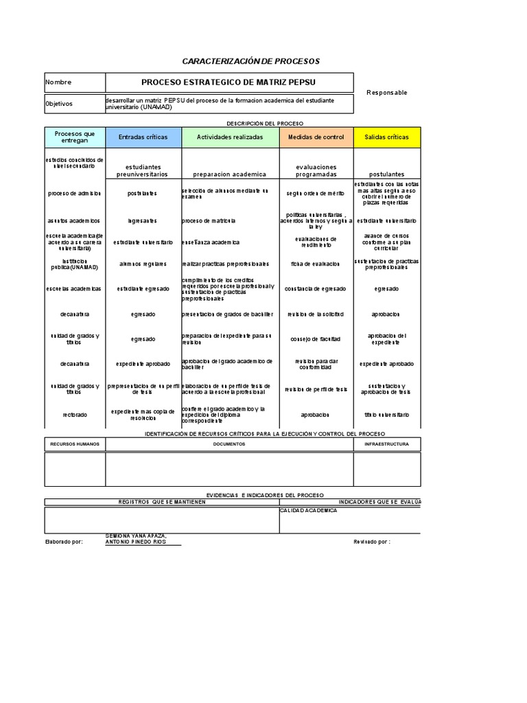 Matriz Pepsu | PDF | Titulo academico | Educación avanzada