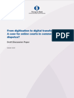 From Digitisation To Digital Transformation: A Case For Online Courts in Commercial Disputes?