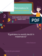 Matematica În Operele Lui M. Eminescu