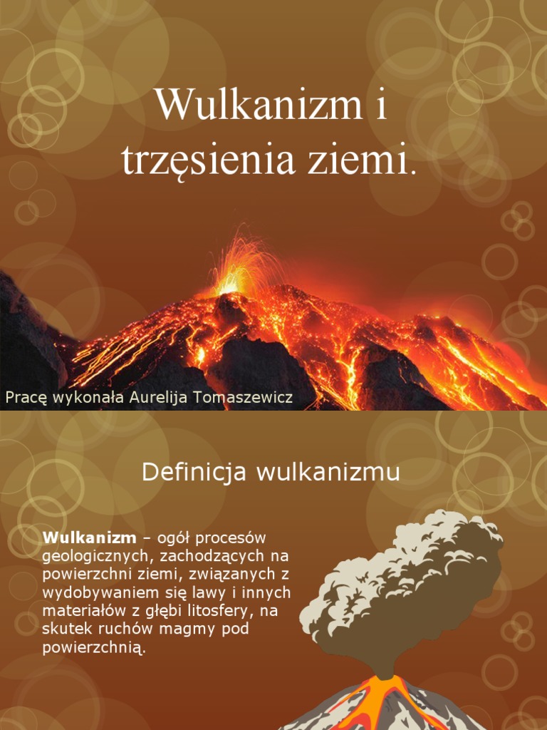 Wulkanizm I Trzęsienia Ziemi W Azji Notatka