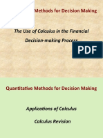 Topic 8 - Calculus in The Financial Decision Making Process