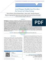 Job Satisfaction of Primary Health-Care Providers (Public Sector) in Urban Setting