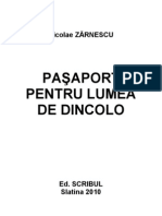 Nicolae Zarnescu - PASAPORT PENTRU LUMEA DE DINCOLO