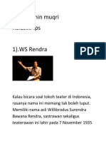 WS Rendra dan N. Riantiarno, Tokoh Teater Indonesia