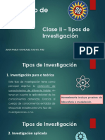 Clase II Tipos de Investigación