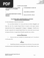 Lancaster ISD Amended Petition