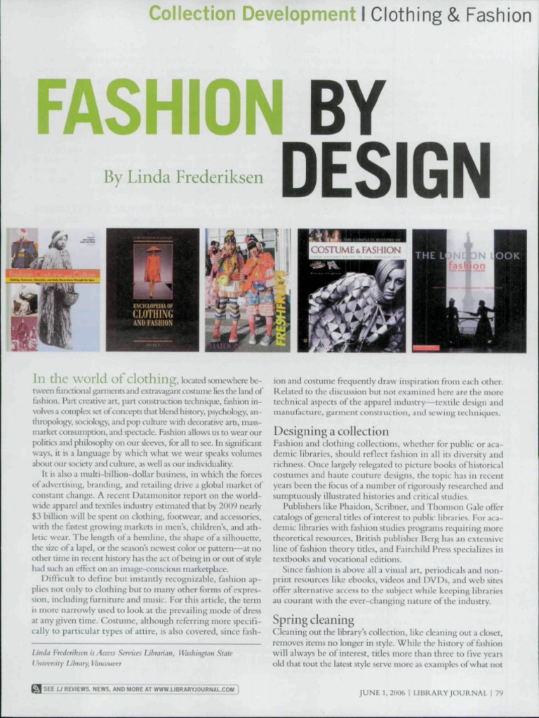 Fashion Design - EBSCO8 A | PDF | Fashion | Clothing