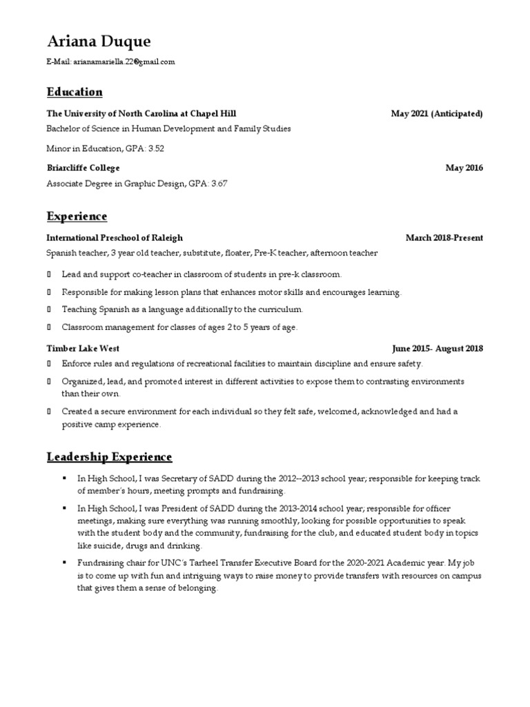 Updated Resume | PDF