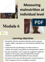 Measuring Malnutrition at Individual Level