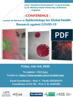 E-Conference:: Data Science & Epidemiology For Global Health Research Against COVID-19