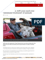 Tiger King star Jeff Lowe sued over 'inhumane treatment' of animals - BBC News