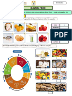 Healthy Food: PURPOSE: Read and Understand Pictures and Conversations About Food - Make A Shopping List