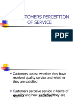 3.2 Customers Perception of Service
