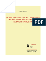 La Protection Des Actionnaires Des Societes Anonymes Dans Le Droit Marocain