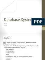 Database Systems: Lab 07 PL SQL