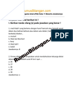 Soal Pendidikan Agama Islam (PAI) Kelas 11 Beserta Jawabannya