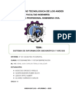 Trabajo de Sistema de Información Geográfica y Arcgis