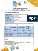 Guía de Actividades y Rúbrica de Evaluación - Fases 3 - Clasificación, Factores y Tendencias de La Personalidad